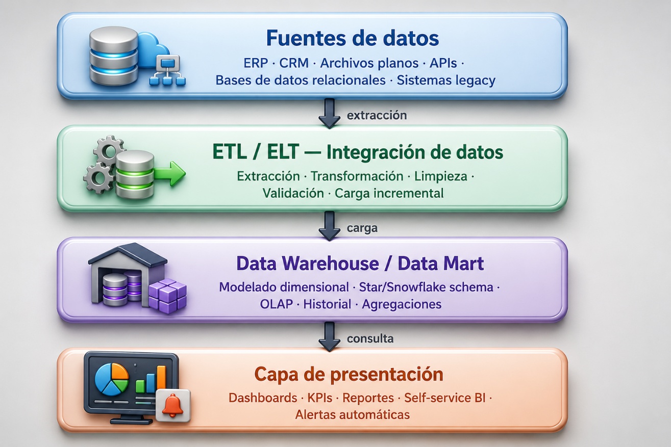 Capas de la arquitectura BI